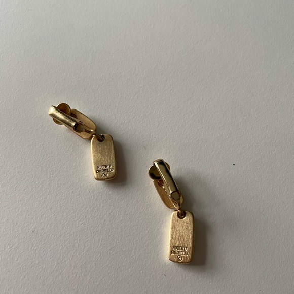 Incredible rectangle diamond vintage clip on earrings - Picture 5 of 5